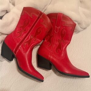 Target Red Heeled Cowboy Boots